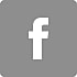Facebook logo in gray background.